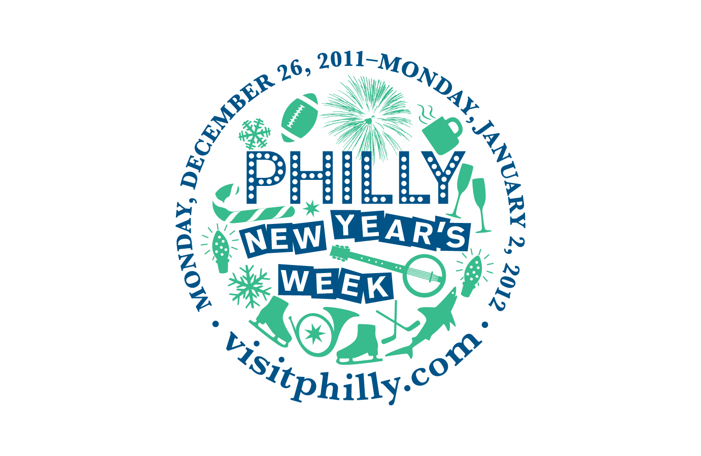 Philly New Year's Week round logo