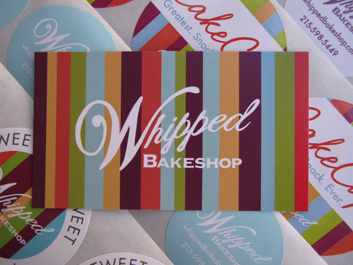 Whipped Bakeshop business cards back
