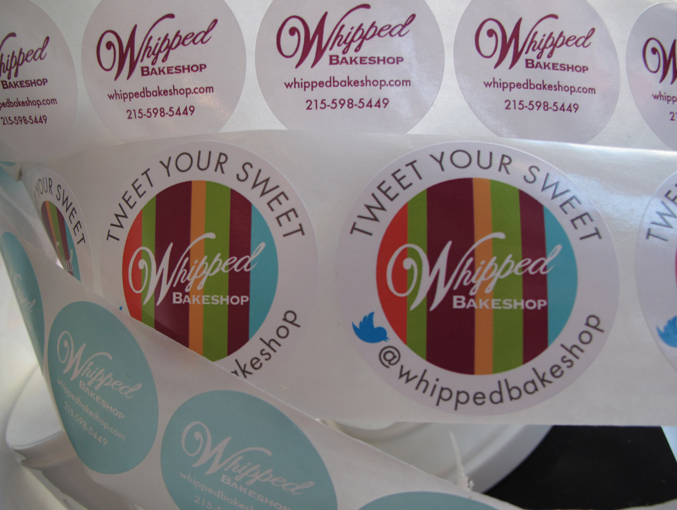 Whipped Bakeshop product labels